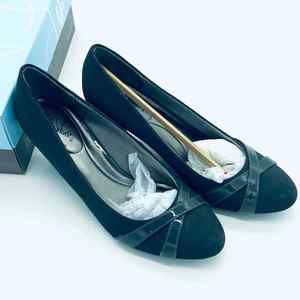 Life Stride Comfort Pumps Soft System Peace Round Toe Heels Shoes Sz 8 M‎ Gray